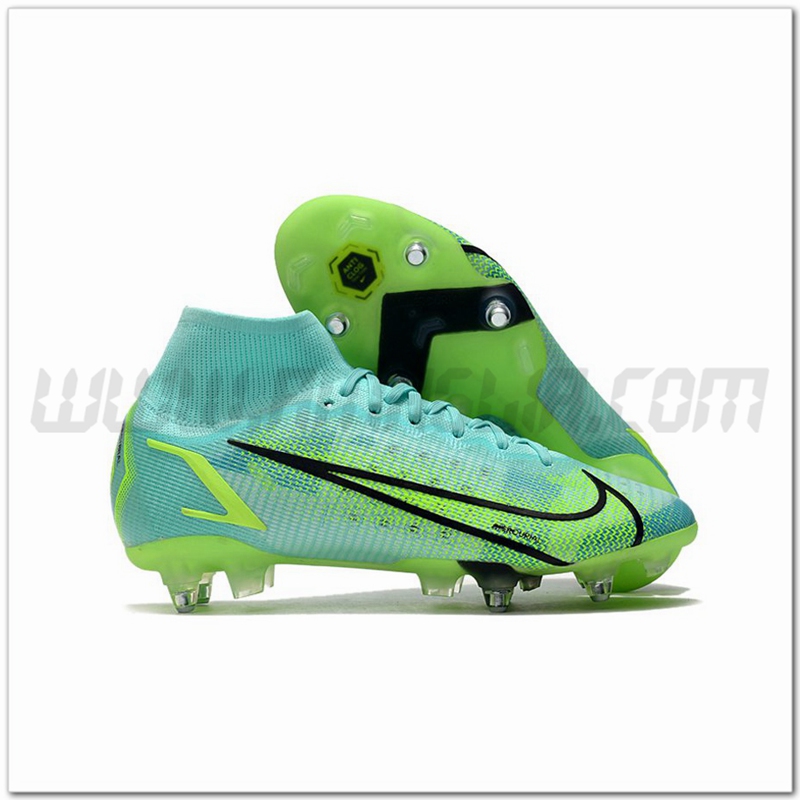 Nike Scarpe da Calcio Mercurial Superfly VIII Elite SG PRO Anti Clog Verde