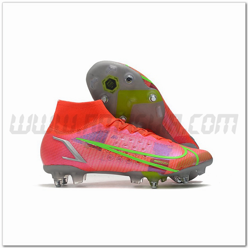 Nike Scarpe da Calcio Mercurial Superfly VIII Elite SG PRO Anti Clog Rosa