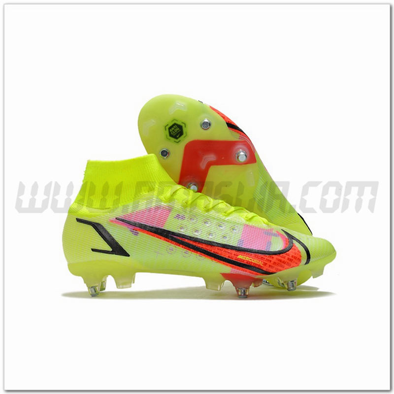 Nike Scarpe da Calcio Mercurial Superfly VIII Elite SG PRO Anti Clog Giallo