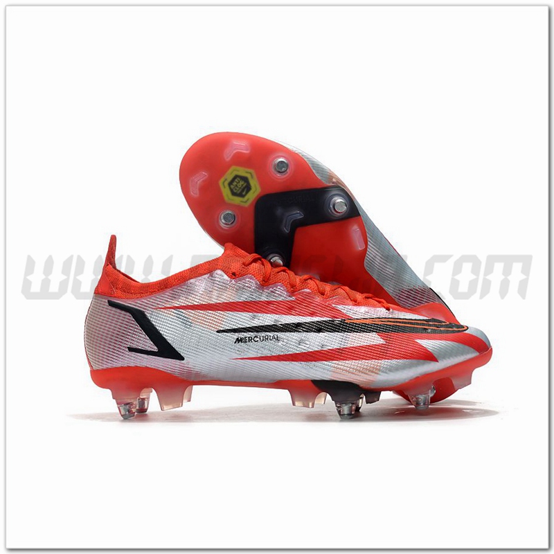 Nike Scarpe da Calcio Mercurial Vapor XIV Elite SG PRO Anti Clog Rosso