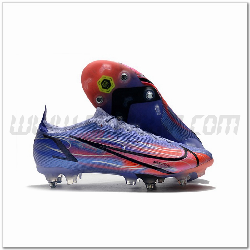 Nike Scarpe da Calcio Mercurial Vapor XIV Elite SG PRO Anti Clog Viola