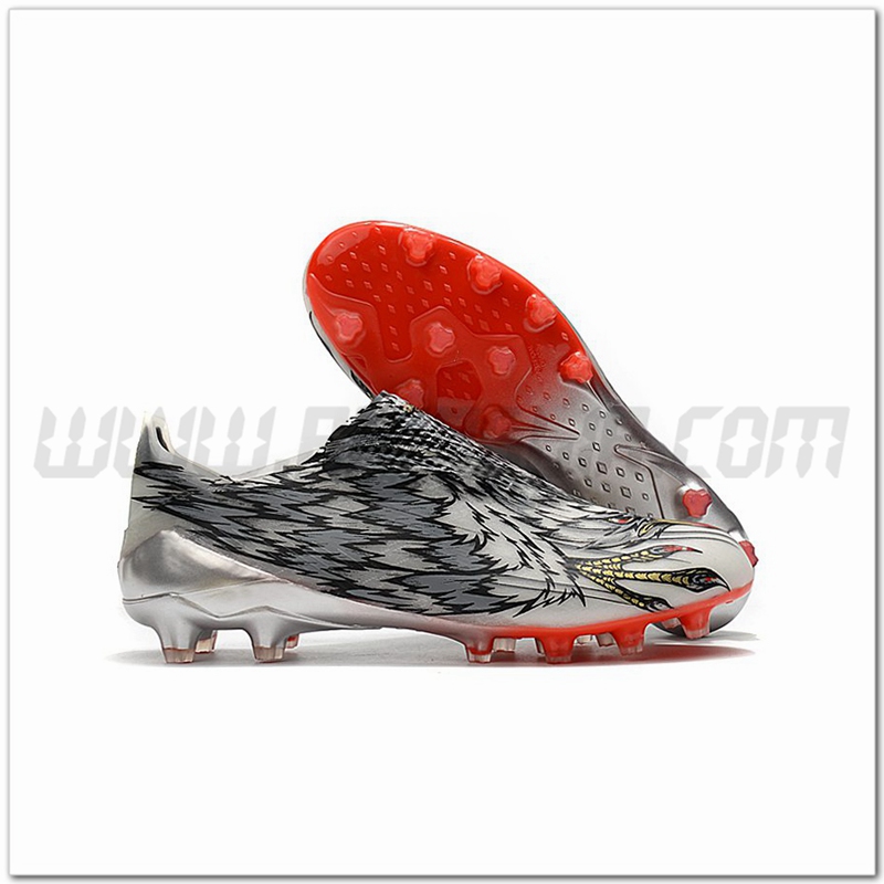 Adidas Scarpe da Calcio X Ghosted AG D'argento