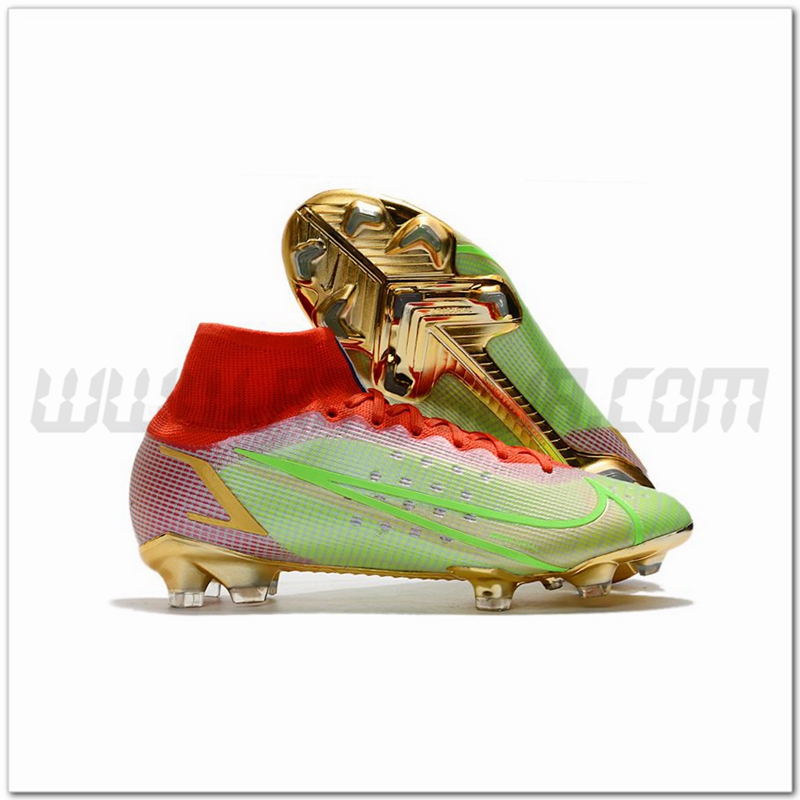 Nike Scarpe da Calcio Superfly 8 Elite FG Verde/Rosso