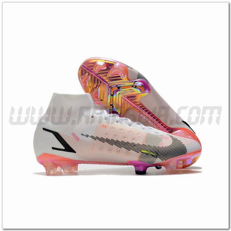 Nike Scarpe da Calcio Superfly 8 Elite FG Bianco/Arancia