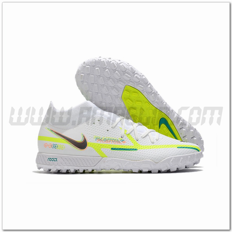 Nike Scarpe da Calcio Phantom GT Pro TF Bianco