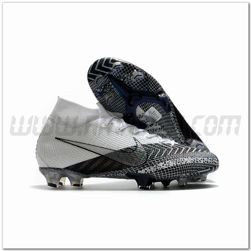 Nike Scarpe da Calcio Mercurial Superfly 7 Elite FG Bianco/Nero
