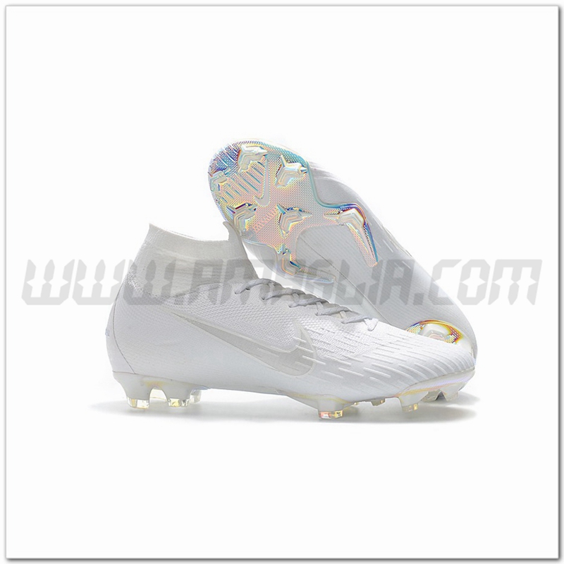 Nike Scarpe da Calcio Mercurial Superfly VI 360 Elite FG Bianco