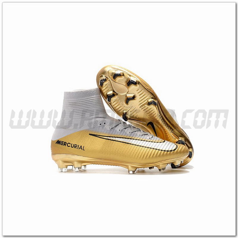 Nike Scarpe da Calcio Mercurial Superfly CR7 Quinto Triunfo FG D'oro