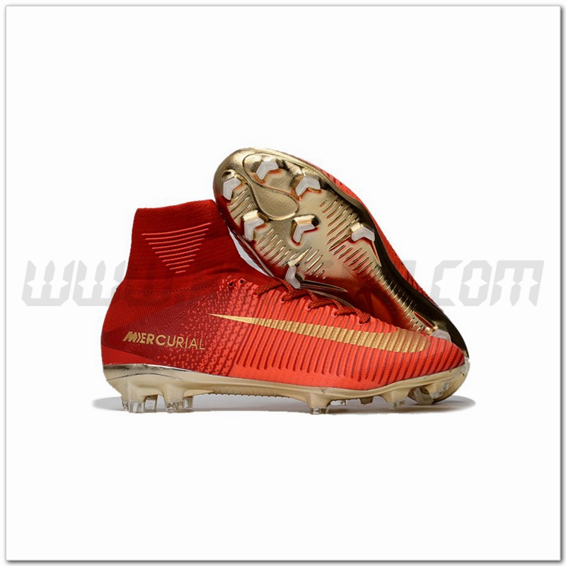 Nike Scarpe da Calcio Mercurial Superfly V CR7 FG Rosso