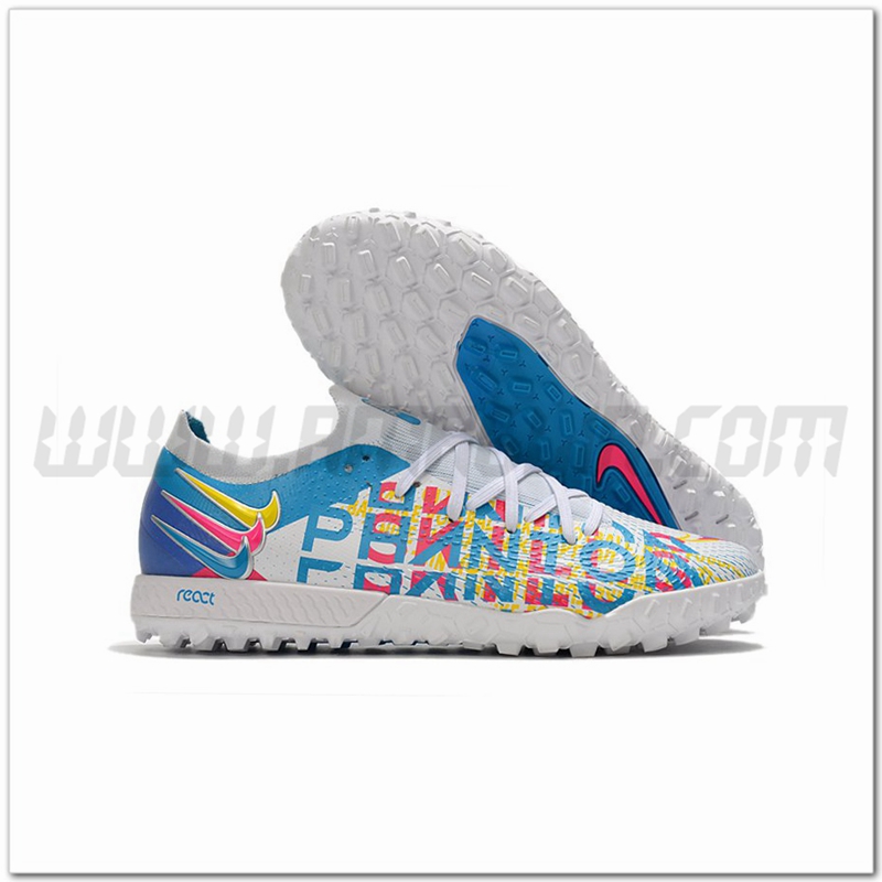 Nike Scarpe da Calcio Phantom GT Pro TF Giallo/Rosa/Blu