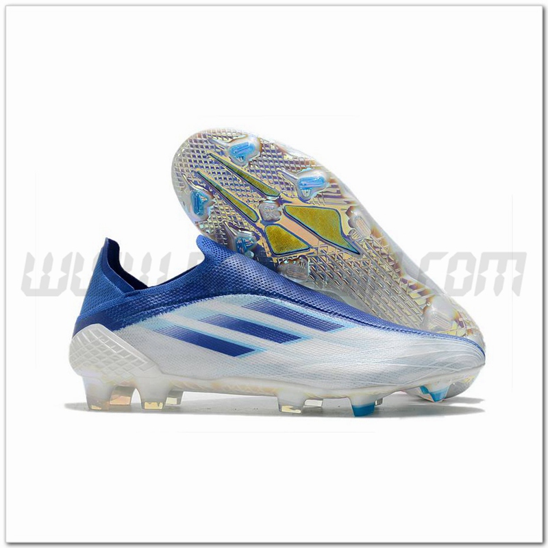 Adidas Scarpe da Calcio X Speedflow+ FG Blu/Bianco