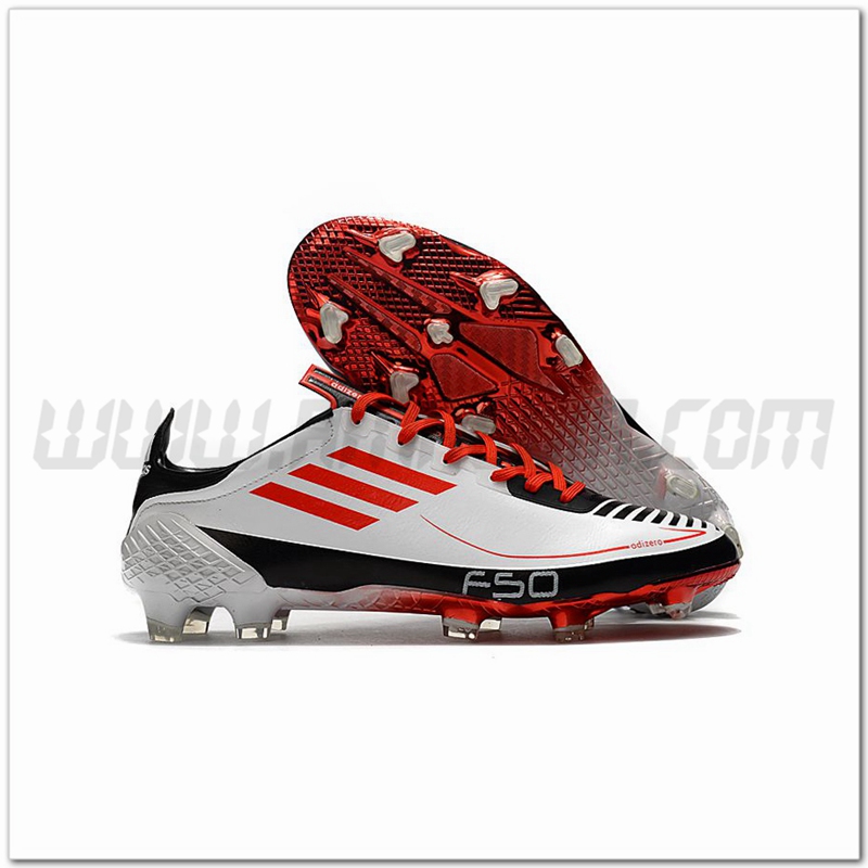 Adidas Scarpe da Calcio F50 Ghosted Adizero HT FG Bianco