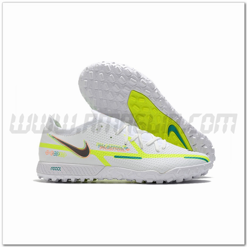 Nike Scarpe da Calcio Phantom GT Pro TF Bianco