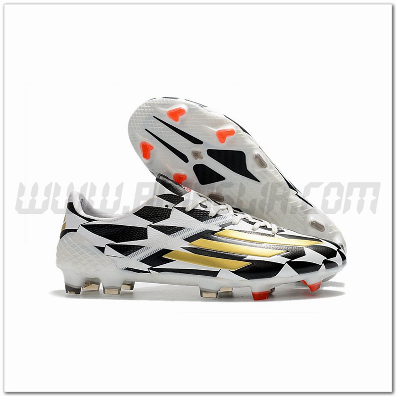 Adidas Scarpe da Calcio F50 Ghosted Adizero HT FG Nero/Bianco