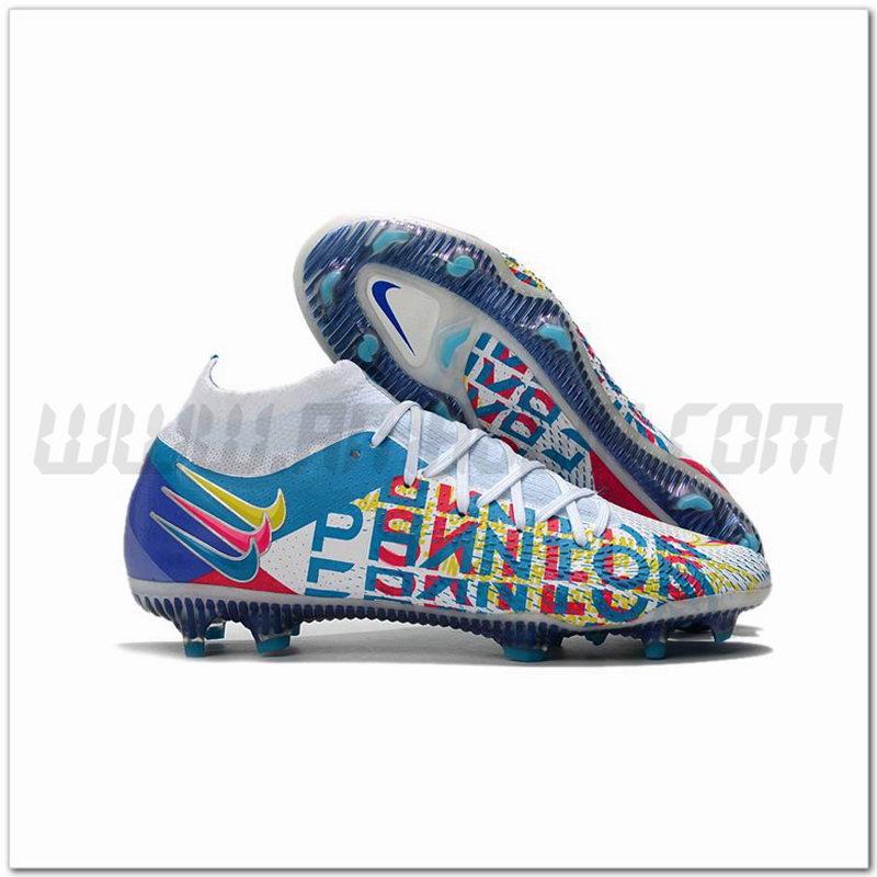 Nike Scarpe da Calcio Phantom GT Elite DF 3D FG Giallo/Rosa/Blu