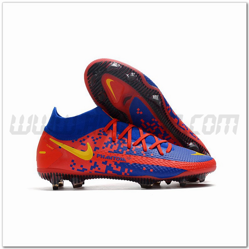 Nike Scarpe da Calcio Phantom GT Elite Dynamic Fit FG Blu/Rosso