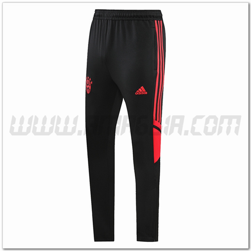 Pantaloni Allenamento Bayern Monaco Nero/Rosso 2022 2023 -01