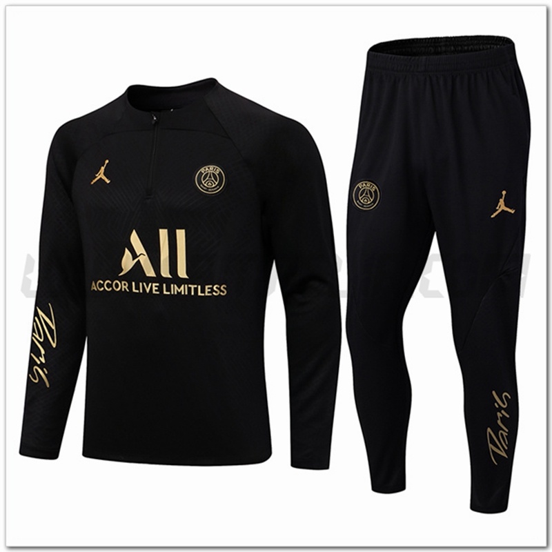 Tuta Allenamento Jordan PSG Nero 202223 Thailandia Economiche