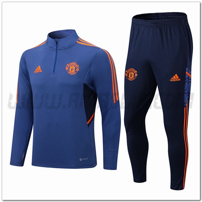 Tuta Allenamento Manchester United Blu 2022 2023