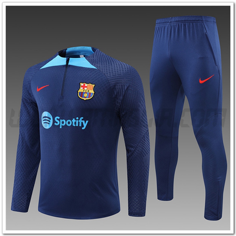 Tuta Allenamento FC Barcellona Bambino Blu 2022 2023