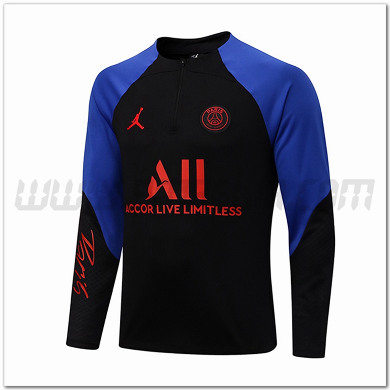 Felpa Allenamento Jordan PSG Blu/Nero 2022 2023