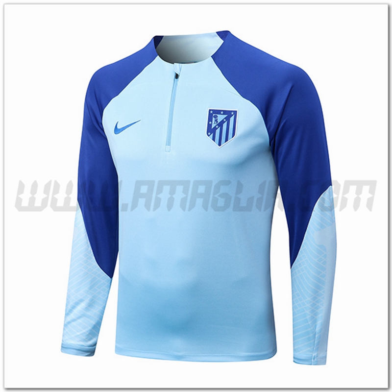 Felpa Allenamento Atletico Madrid Blu 2022 2023