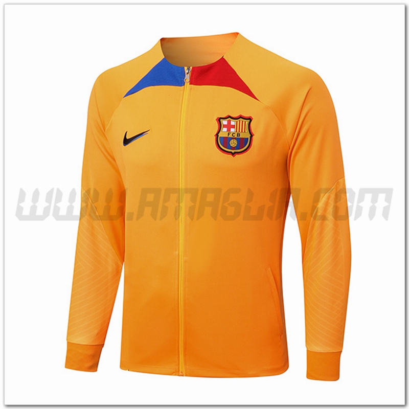 Giacca Calcio FC Barcellona Giallo 2022 2023