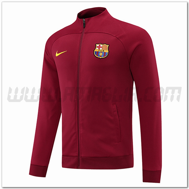 Giacca Calcio FC Barcellona Rosso Fonce 2022 2023