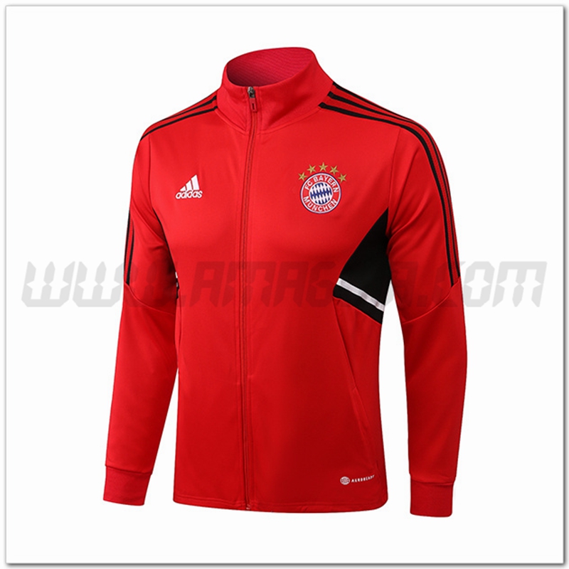 Giacca Calcio Bayern Monaco Rosso 2022 2023