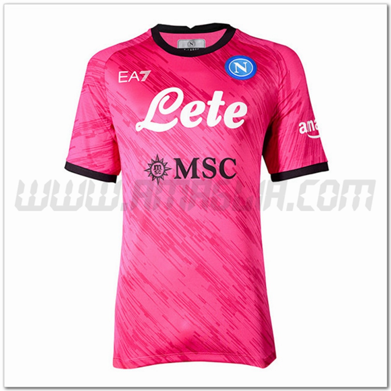 Nuovo Maglia Portiere SSC Napoli 2022 2023 Rosa