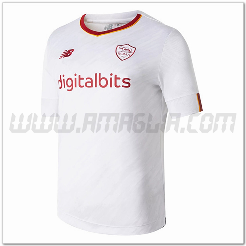 AS Roma Seconda Nuovo Maglia 2022 2023 Bianco