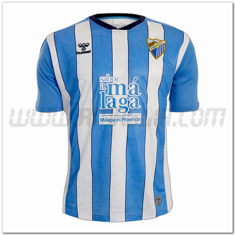 Malaga Prima Nuovo Maglia 2022 2023 Blu Bianco