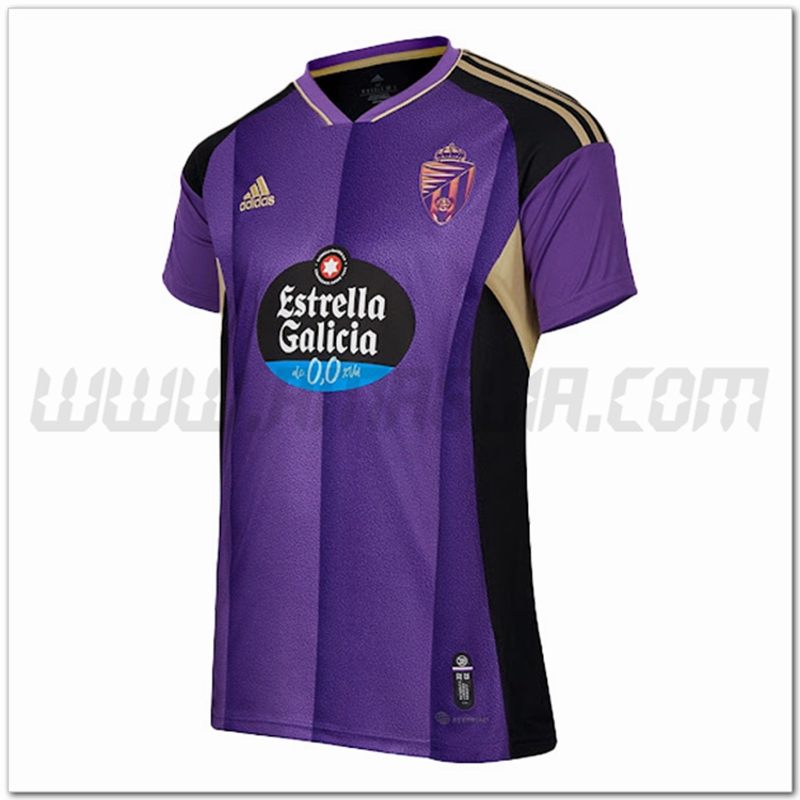 Real Valladolid Seconda Nuovo Maglia 2022 2023 Porpora