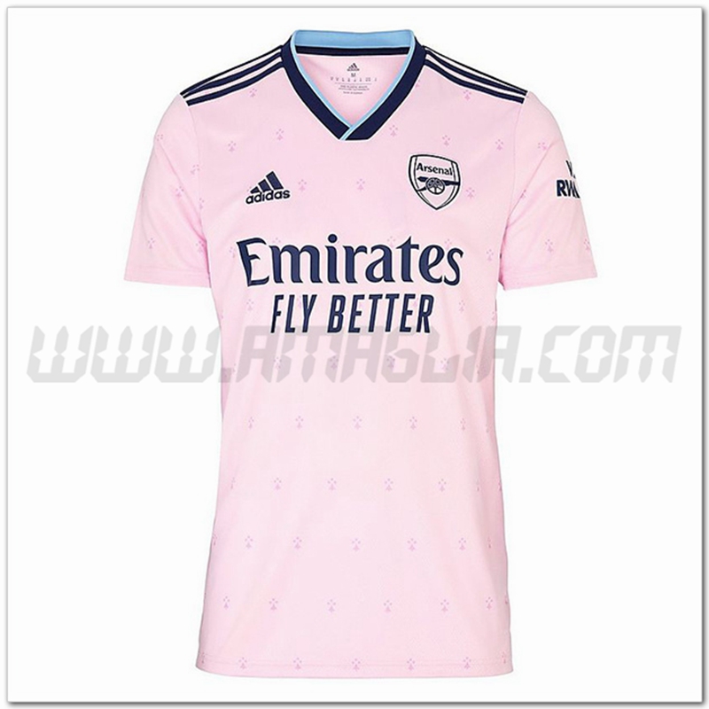 Arsenal Terza Nuovo Maglia 2022 2023 Rosa