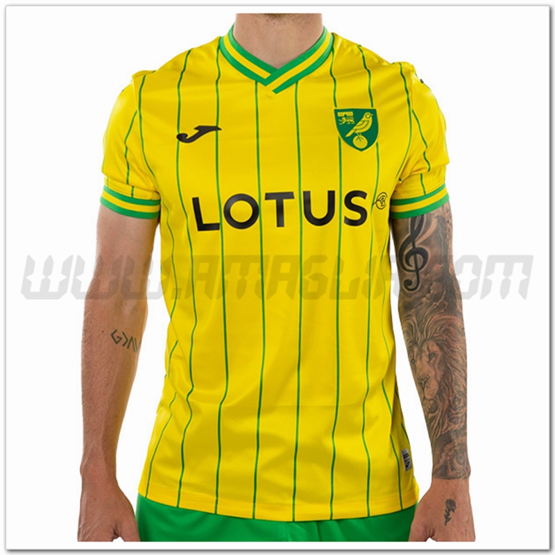 Norwich City Prima Nuovo Maglia 2022 2023 Giallo