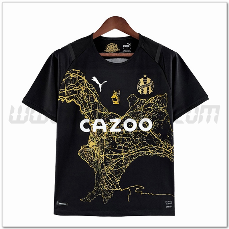 Marsiglia OM Nuovo Maglia Commemorative 2022 2023 Nero