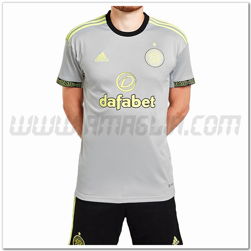 Celtic FC Terza Nuovo Maglia 2022 2023 Grigio