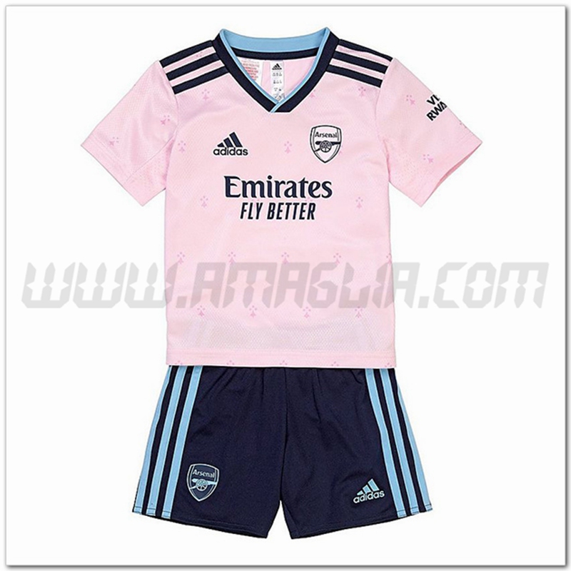 Nuovo Kit Maglia Arsenal Bambino Terza 2022 2023