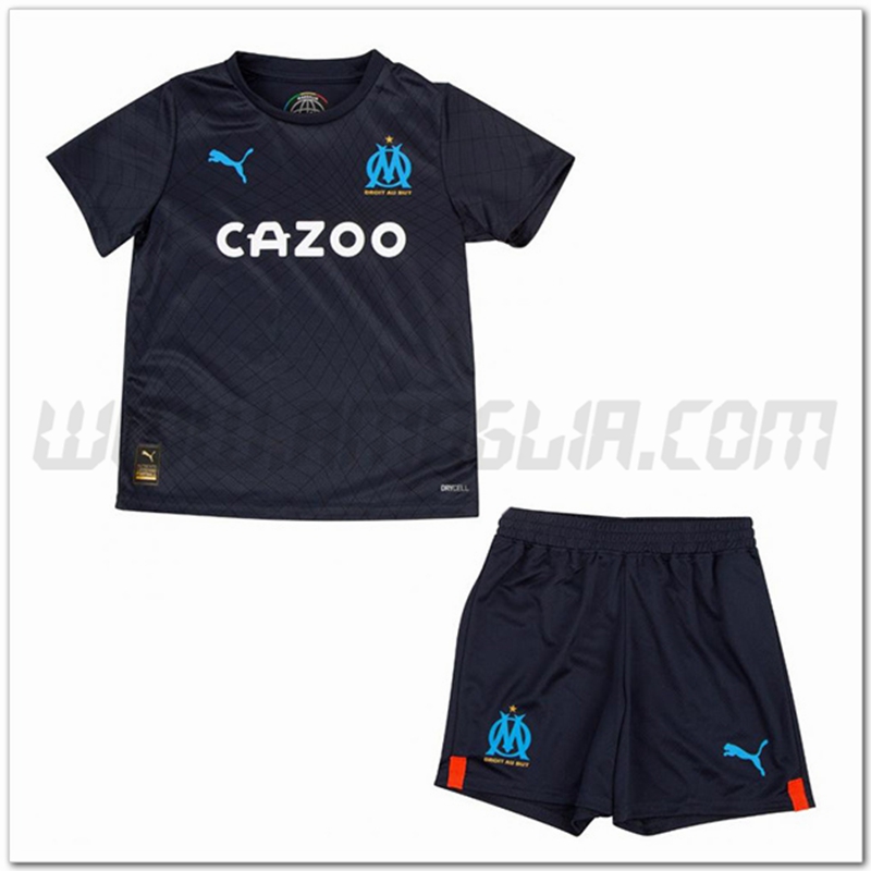 Nuovo Kit Maglia Marsiglia OM Bambino Seconda 2022 2023