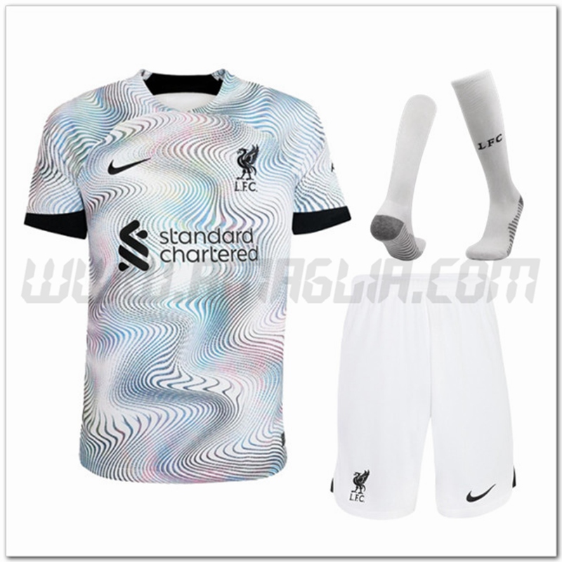 Kit Maglia FC Liverpool Seconda (Pantaloncini + Calzini) 2022 2023