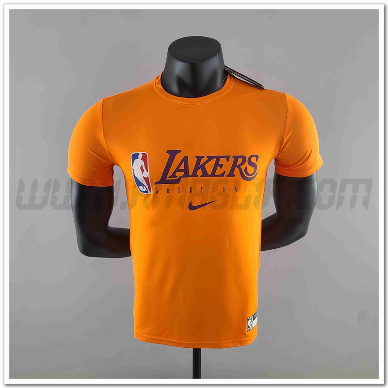 NBA Los Angeles Lakers Maglietta Arancia #K000220