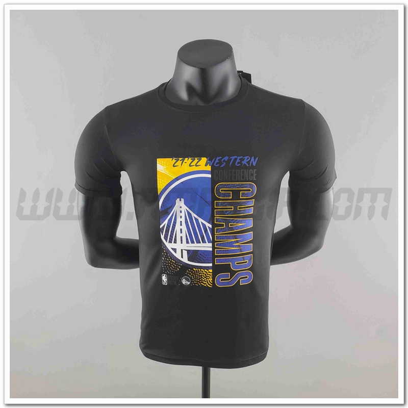 NBA Golden State Warriors Maglietta Nero #K000223