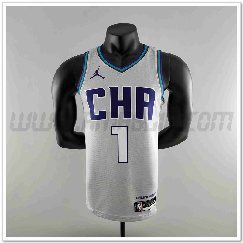 Maglia Charlotte Hornets (BALL #1) 2019 Grigio
