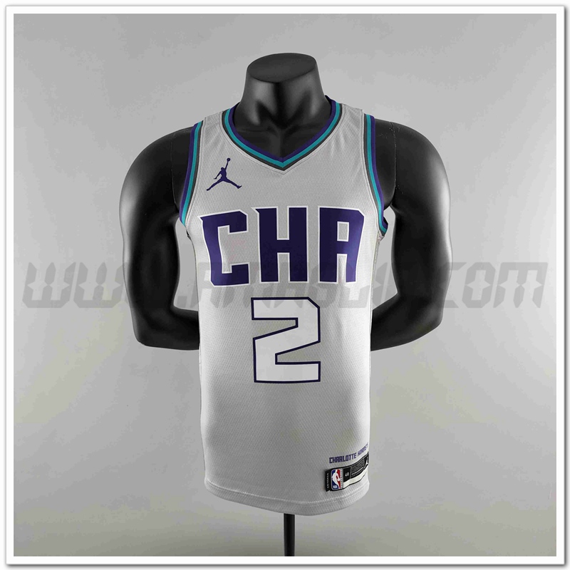 Maglia Charlotte Hornets (BALL #2) 2019 Grigio