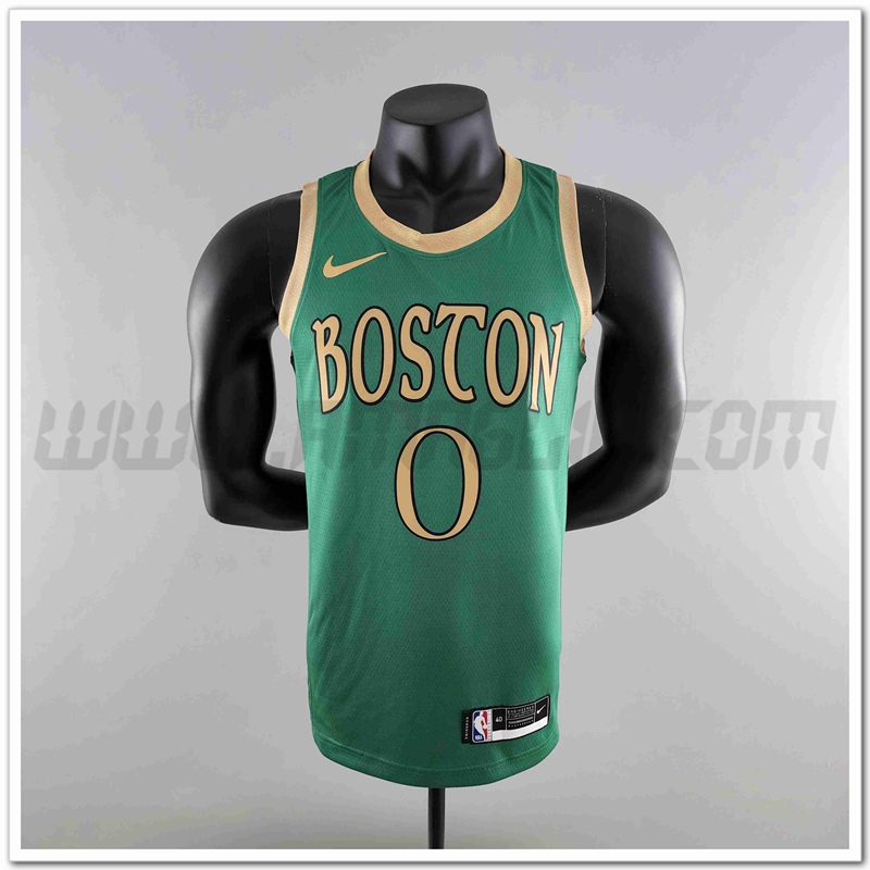 Maglia Boston Celtics (TATUM #0) 2020 Verde City Edition
