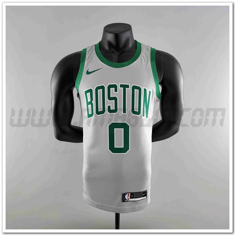 Maglia Boston Celtics (TATUM #0) Grigio
