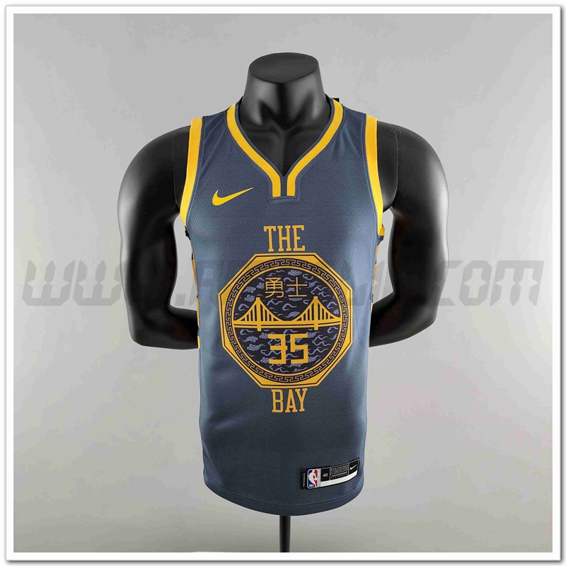 Maglia Golden State Warriors (DURANT #35) 2018 Grigio
