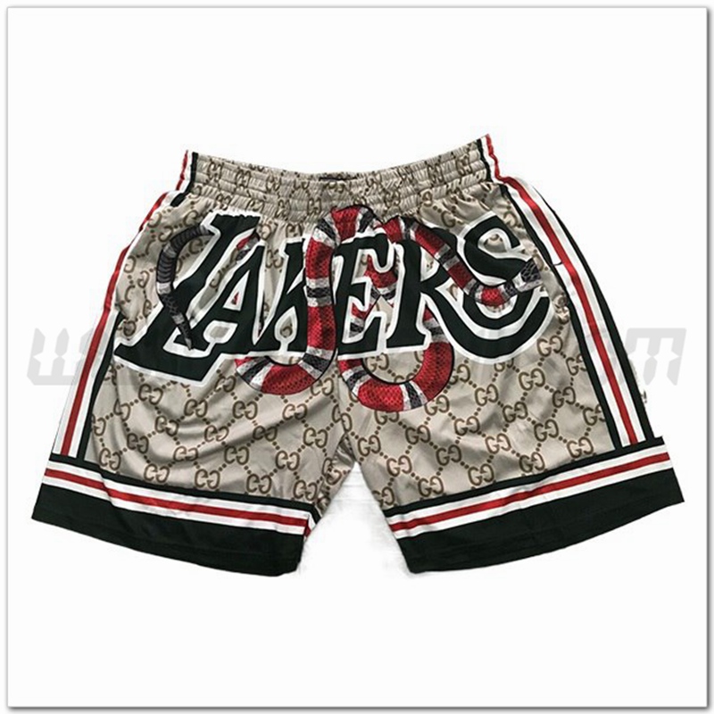 Pantaloncini NBA Los Angeles Lakers Beige