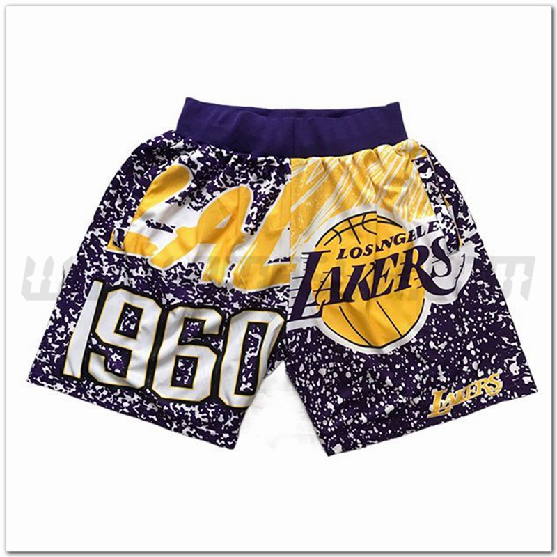 Pantaloncini NBA Los Angeles Lakers Viola