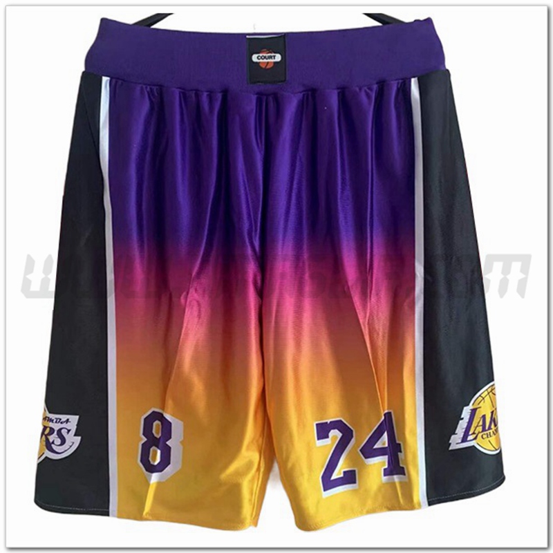 Pantaloncini NBA Los Angeles Lakers Viola/Giallo